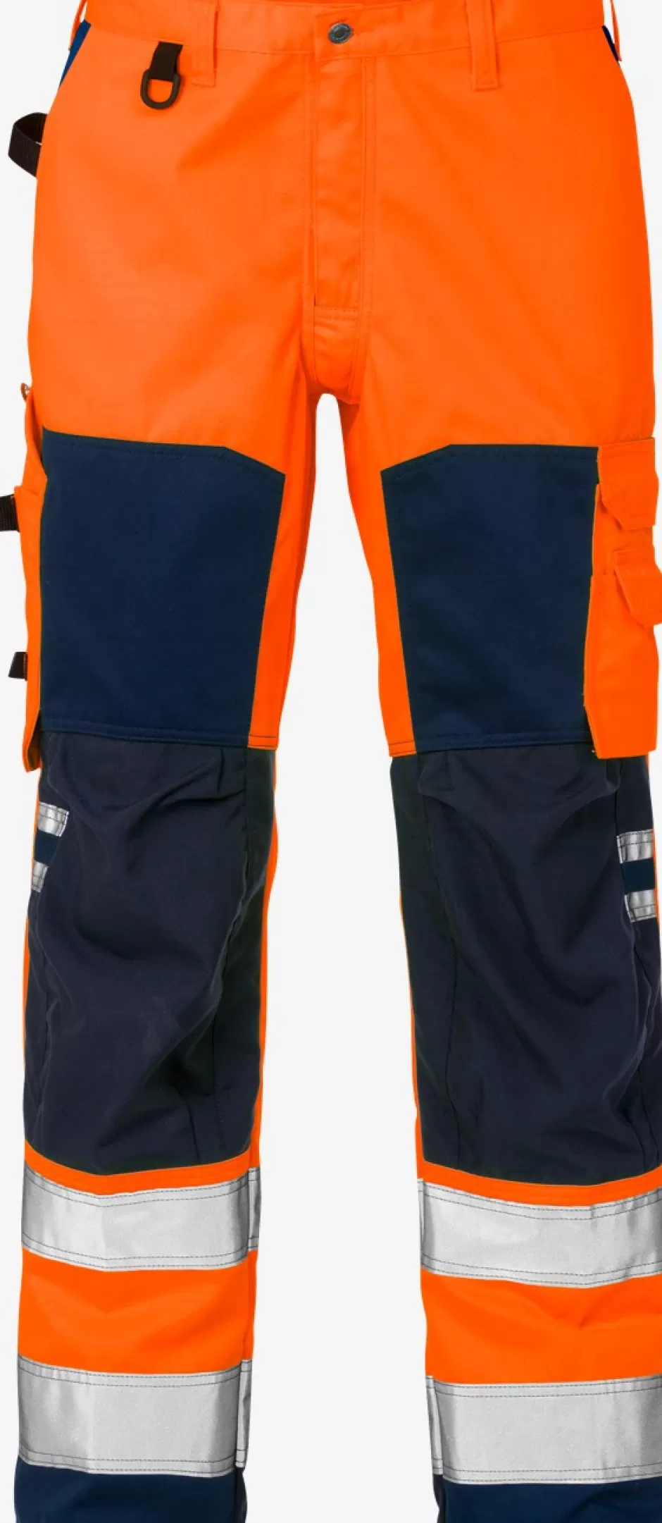 Cheap Fristads Hi Vis Bukser Kl.2 2026 Hi-Vis Orange/Marine - 271