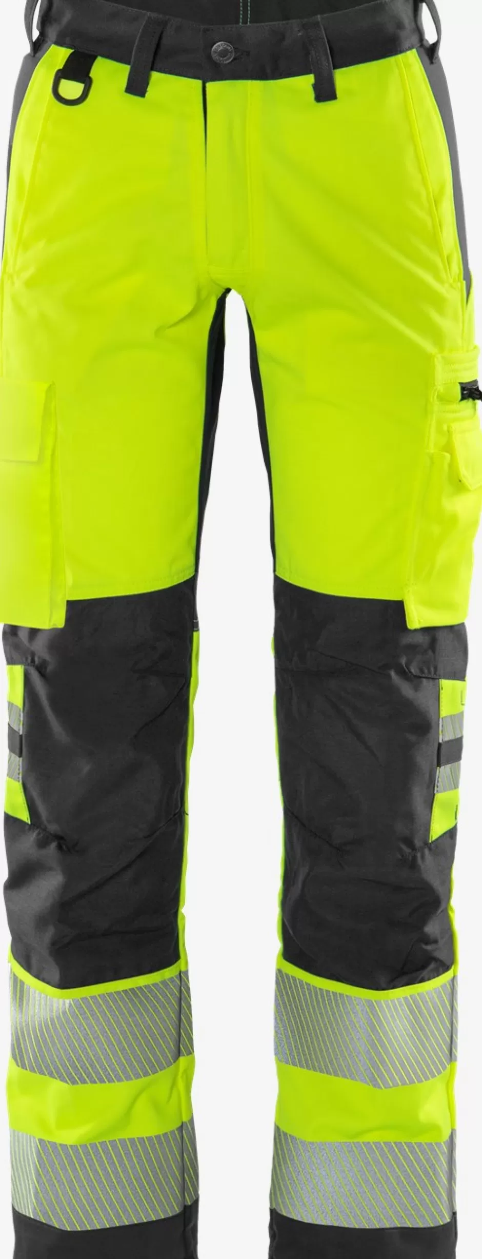 Store Fristads Hi Vis Bukser Kl.2, Flexforce Hi-Vis Gul/Sort - 196