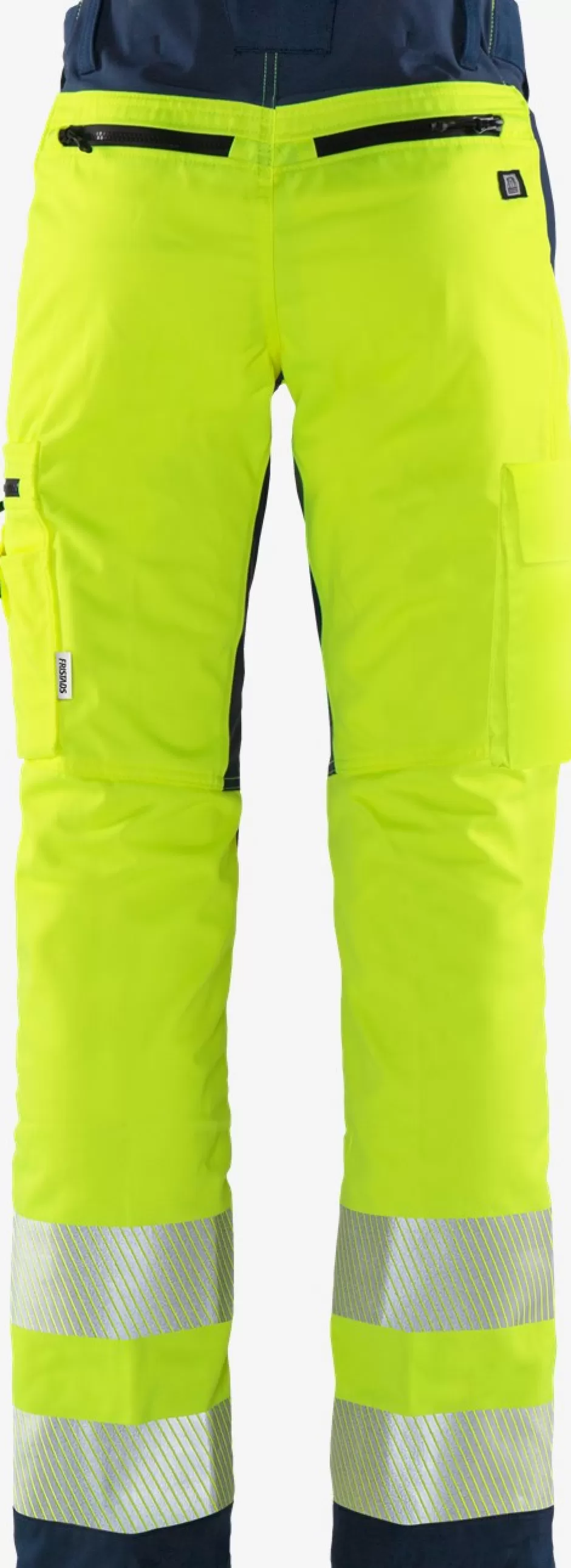 Best Fristads Hi Vis Bukser Kl.2, Flexforce Hi-Vis gul/Marine - 171