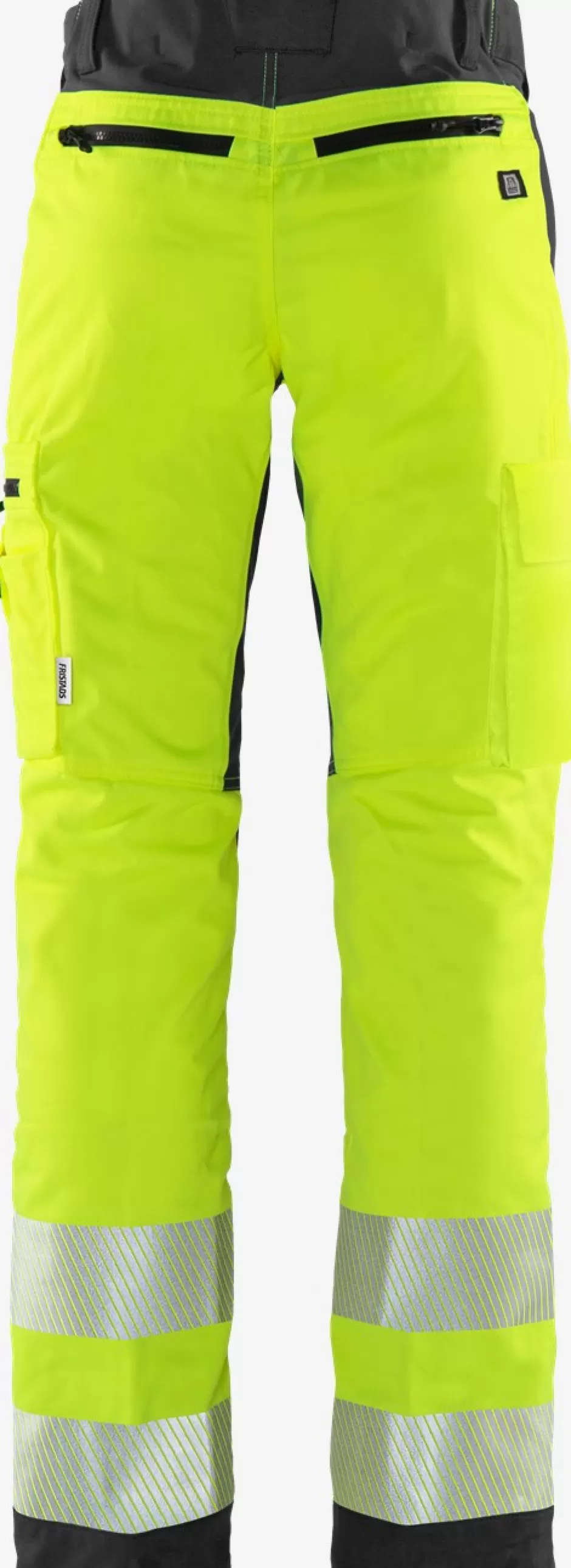 Store Fristads Hi Vis Bukser Kl.2, Flexforce Hi-Vis Gul/Sort - 196