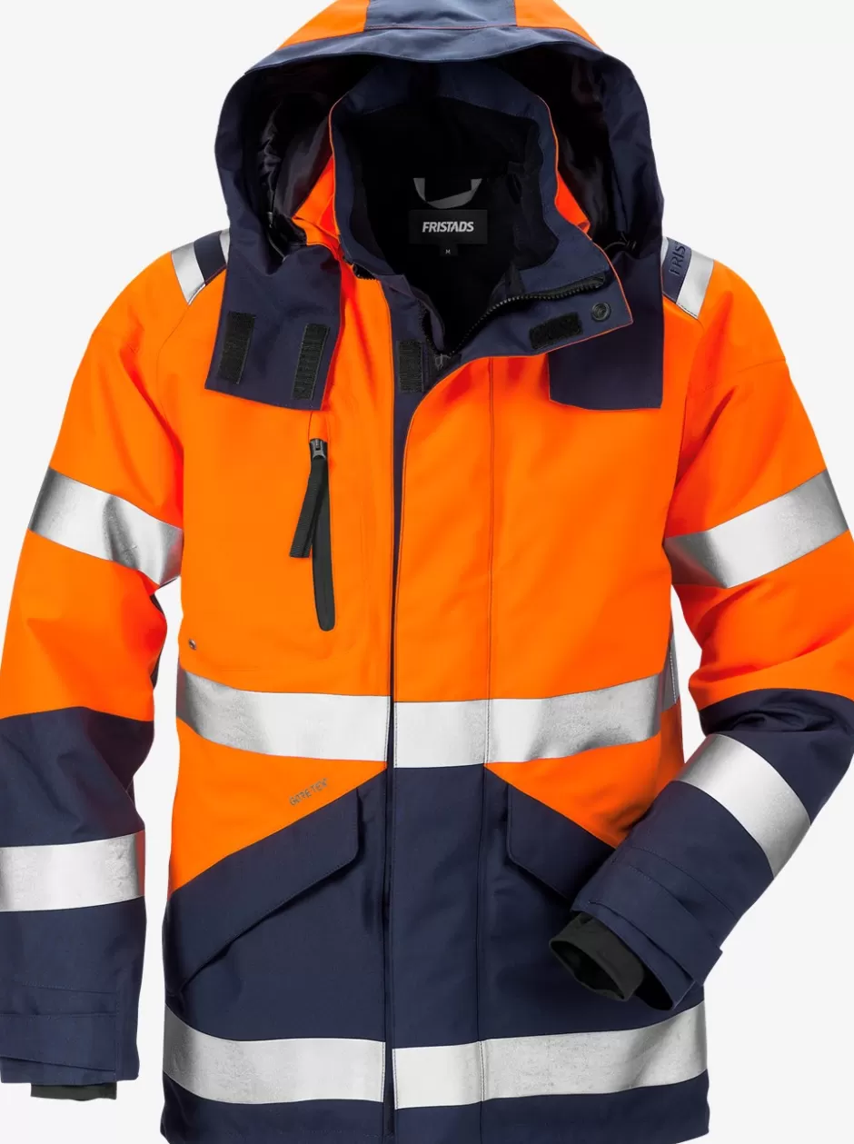 Discount Fristads Hi Vis GORE-TEX Skal Jakke Kl.3 4988 Hi-Vis Orange/Marine - 271