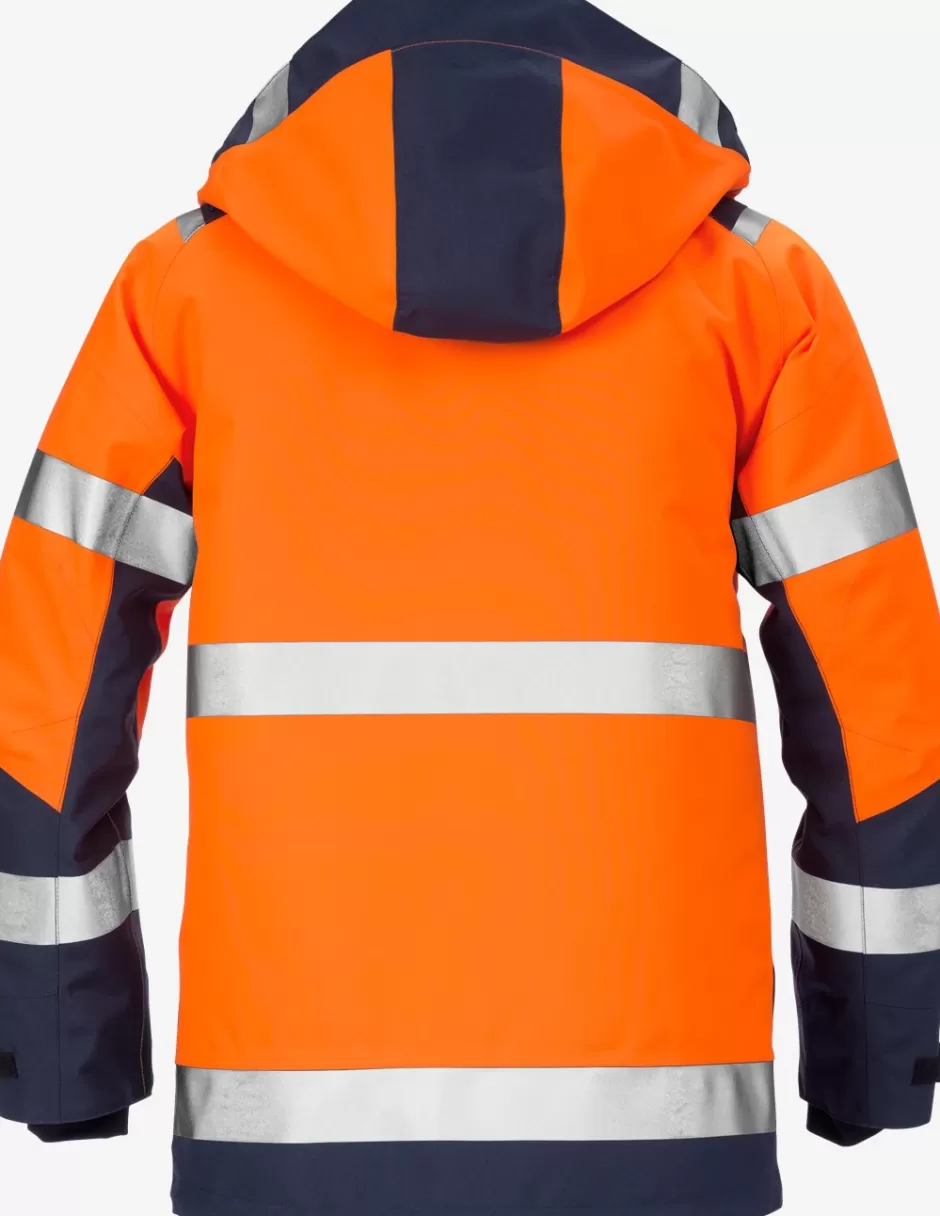 Discount Fristads Hi Vis GORE-TEX Skal Jakke Kl.3 4988 Hi-Vis Orange/Marine - 271