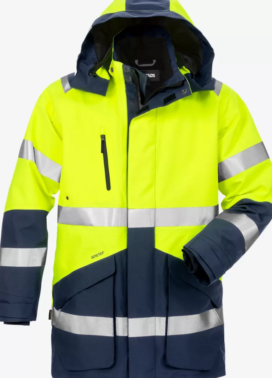 Hot Fristads Hi Vis GORE-TEX Vinterparka Kl.3 4989 Hi-Vis gul/Marine - 171