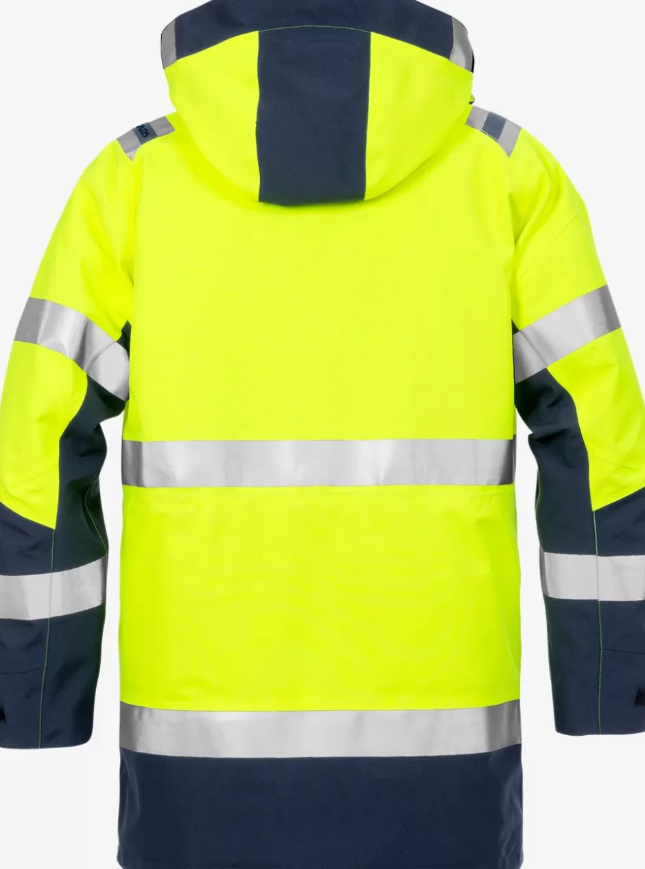 Hot Fristads Hi Vis GORE-TEX Vinterparka Kl.3 4989 Hi-Vis gul/Marine - 171