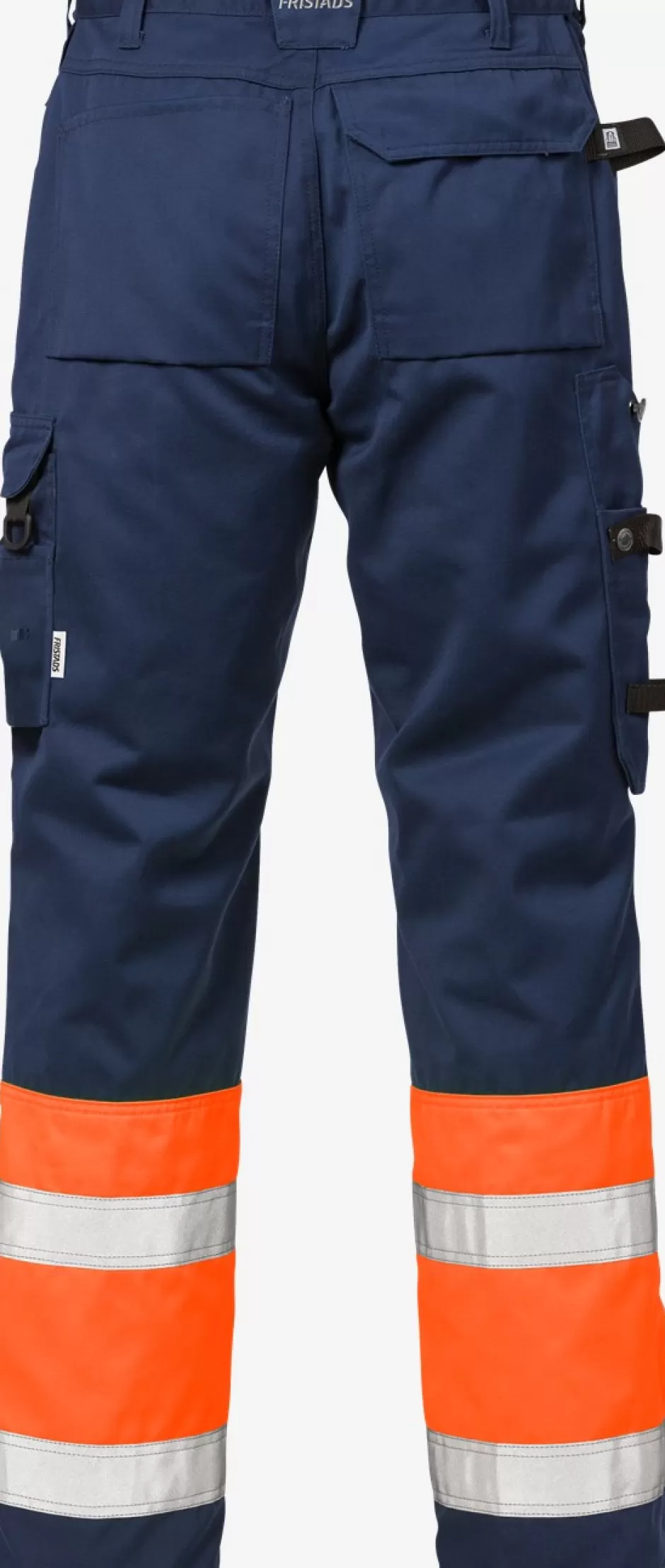 Outlet Fristads Hi Vis Håndværker Bukser Kl.1 2029 Hi-Vis Orange/Marine - 271