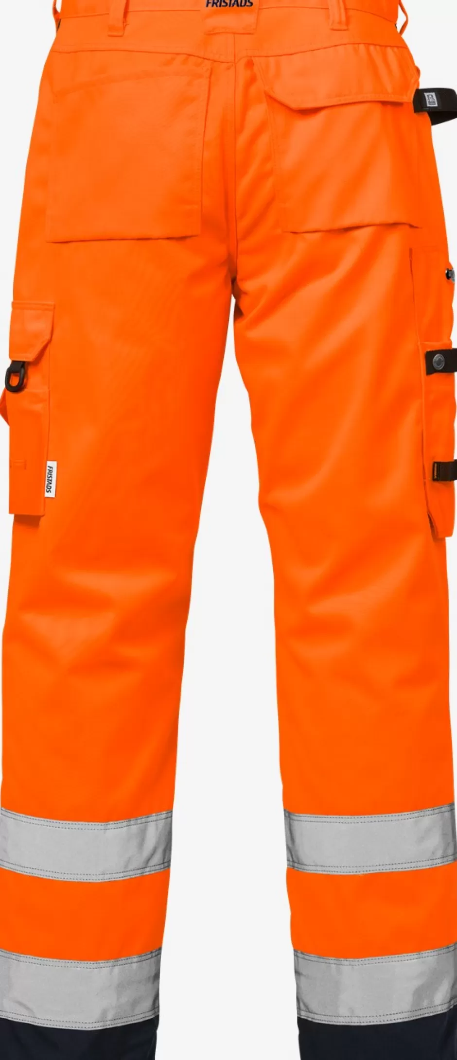 Best Fristads Hi Vis Håndværker Bukser Kl.2 2025 Hi-Vis Orange/Marine - 271