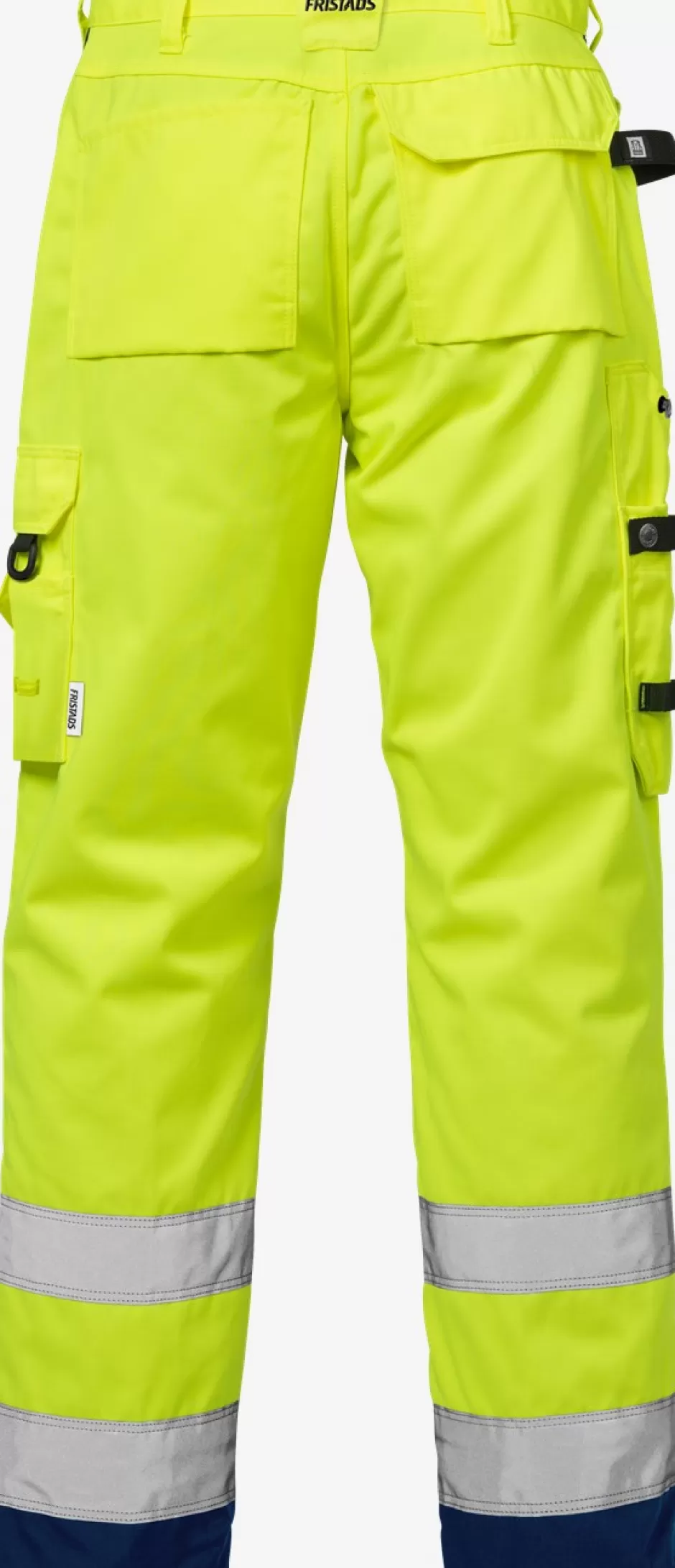 Flash Sale Fristads Hi Vis Håndværker Bukser Kl.2 2025 Hi-Vis gul/Marine - 171