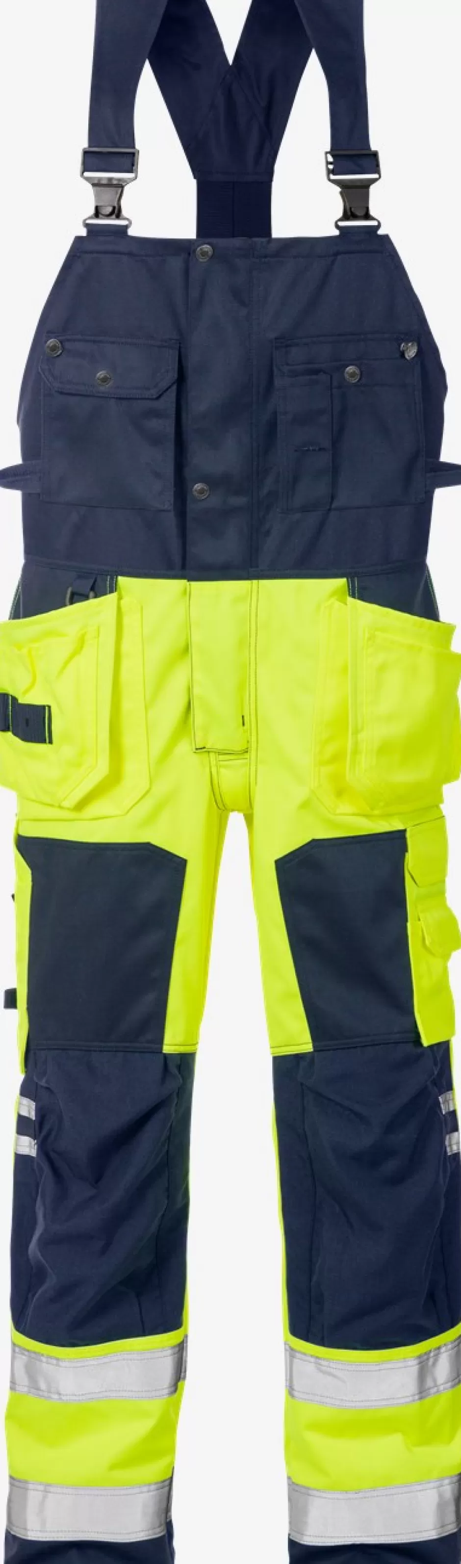 Discount Fristads Hi Vis Håndværker Overalls Kl.2 1014 Hi-Vis gul/Marine - 171