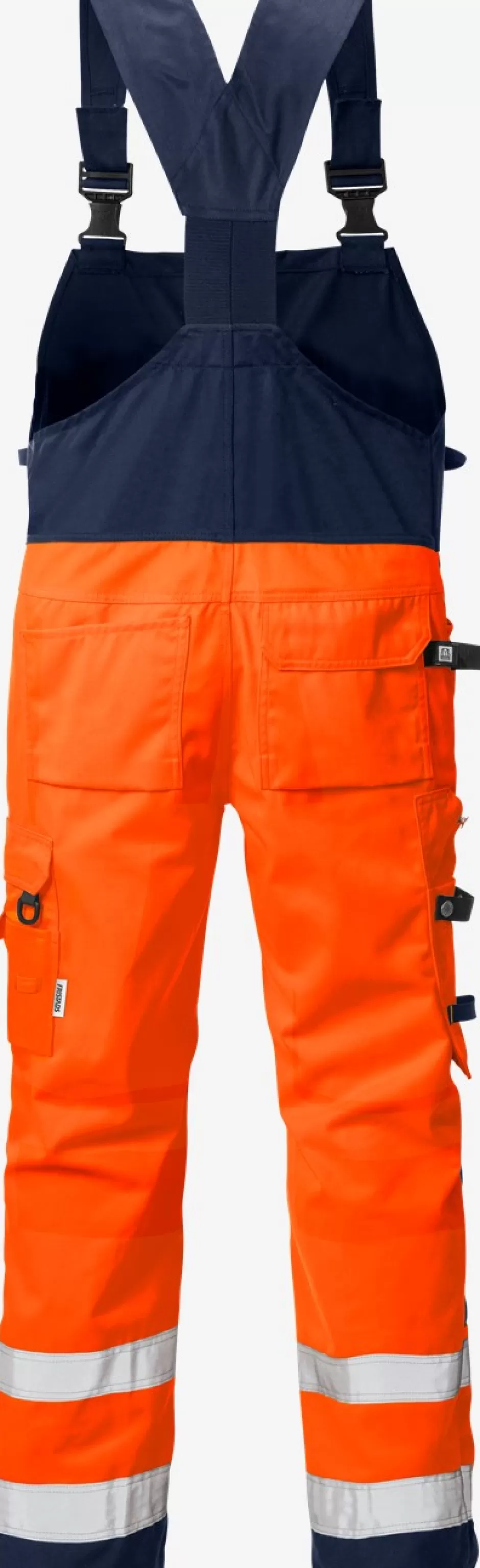 Fashion Fristads Hi Vis Håndværker Overalls Kl.2 1014 Hi-Vis Orange/Marine - 271