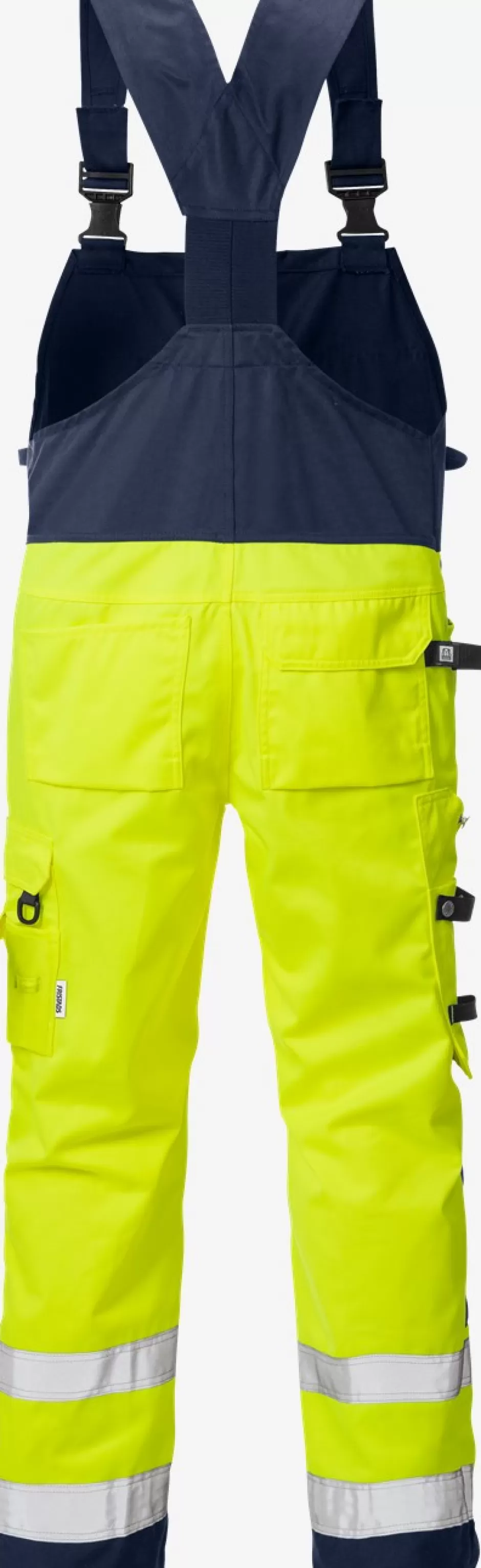 Discount Fristads Hi Vis Håndværker Overalls Kl.2 1014 Hi-Vis gul/Marine - 171