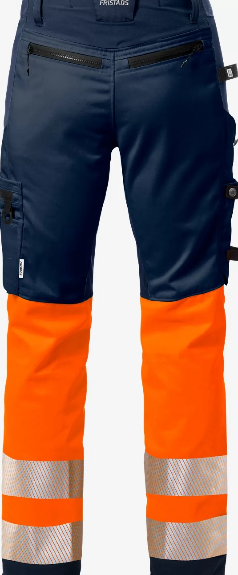 Cheap Fristads Hi Vis Håndværker Stretch Bukser Kl.1 2706 Hi-Vis Orange/Marine - 271