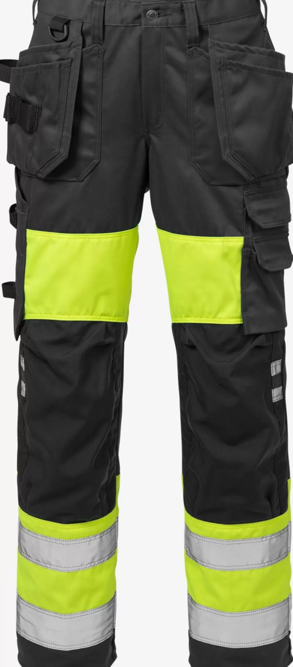 Cheap Fristads Hi Vis Håndværkerbukser Dame Kl.1 2129 Hi-Vis Gul/Sort - 196