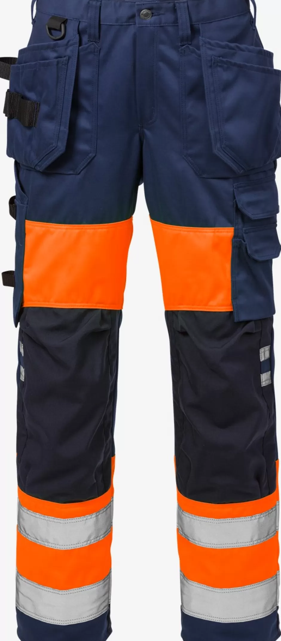 Fashion Fristads Hi Vis Håndværkerbukser Dame Kl.1 2129 Hi-Vis Orange/Marine - 271