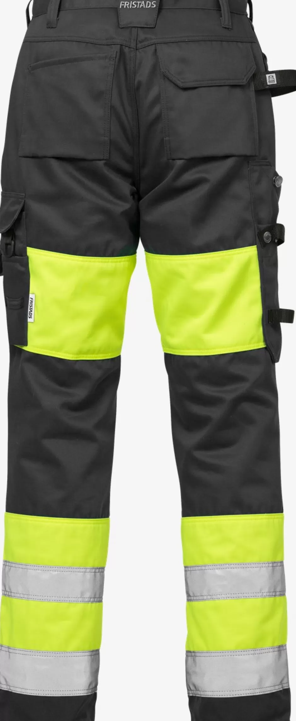 Cheap Fristads Hi Vis Håndværkerbukser Dame Kl.1 2129 Hi-Vis Gul/Sort - 196