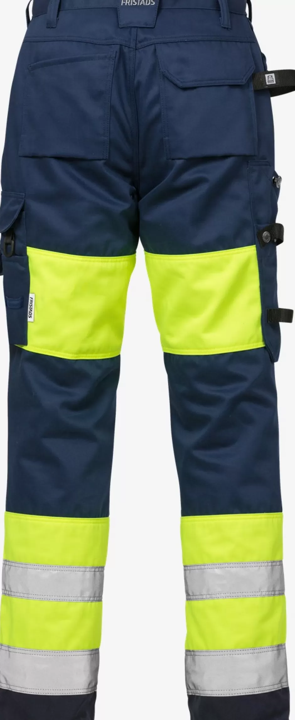 Store Fristads Hi Vis Håndværkerbukser Dame Kl.1 2129 Hi-Vis gul/Marine - 171