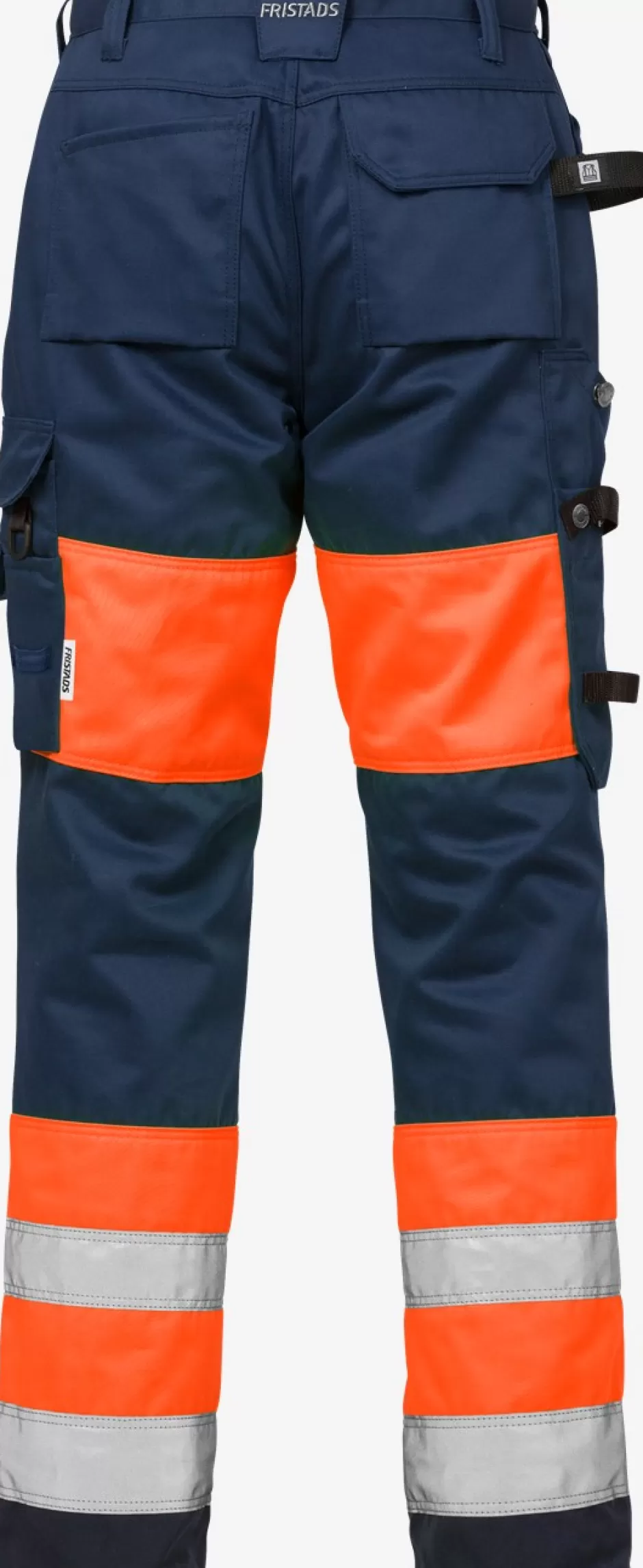 Fashion Fristads Hi Vis Håndværkerbukser Dame Kl.1 2129 Hi-Vis Orange/Marine - 271