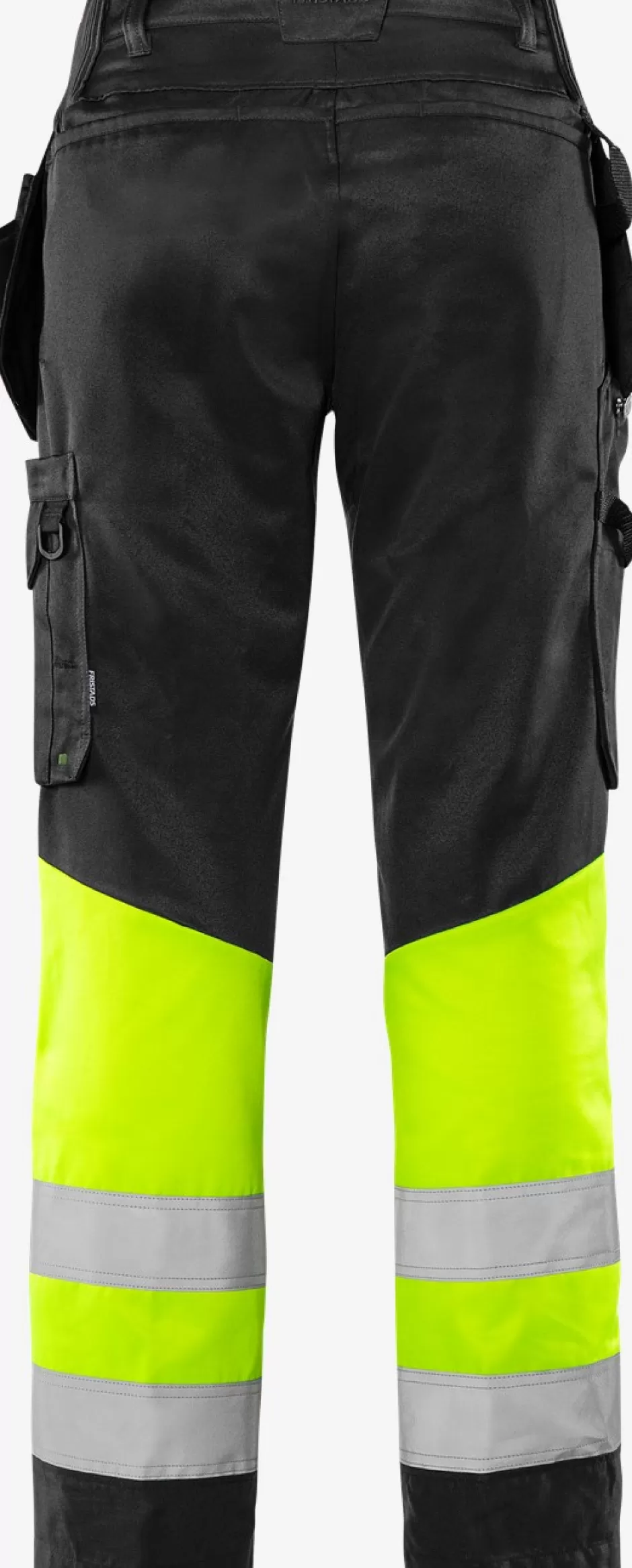 Best Fristads Hi Vis Håndværkerbukser Dame Klasse 1 2670 GPLU Hi-Vis Gul/Sort - 196