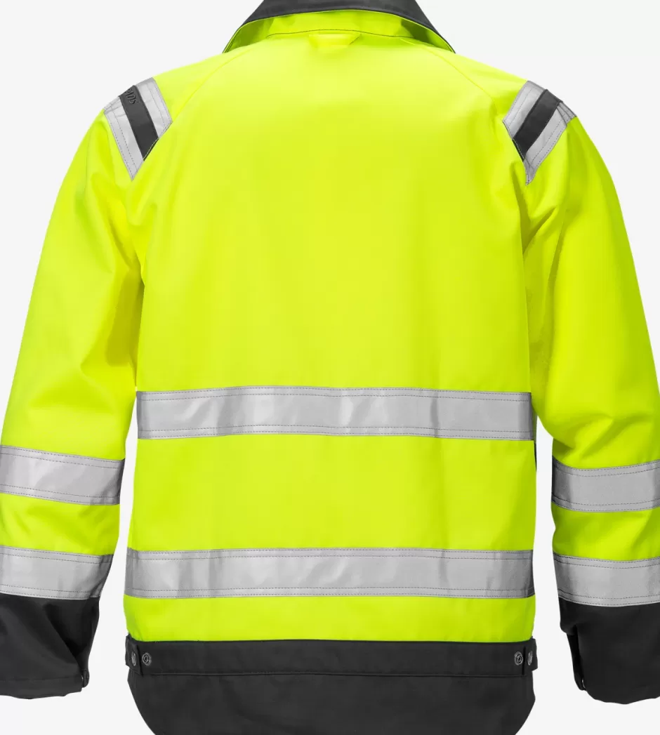 Outlet Fristads Hi Vis Jakke Dame Kl.2 4129 Hi-Vis Gul/Sort - 196