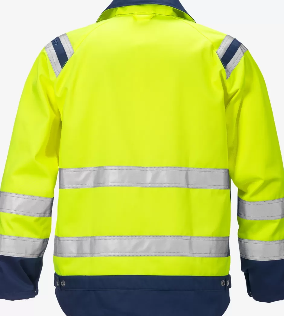 Best Fristads Hi Vis Jakke Dame Kl.2 4129 Hi-Vis gul/Marine - 171