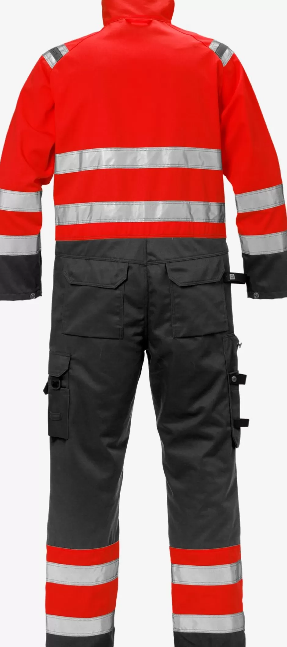 Best Sale Fristads Hi Vis Kedeldragt Kl.3 8026 Rød/sort - 396