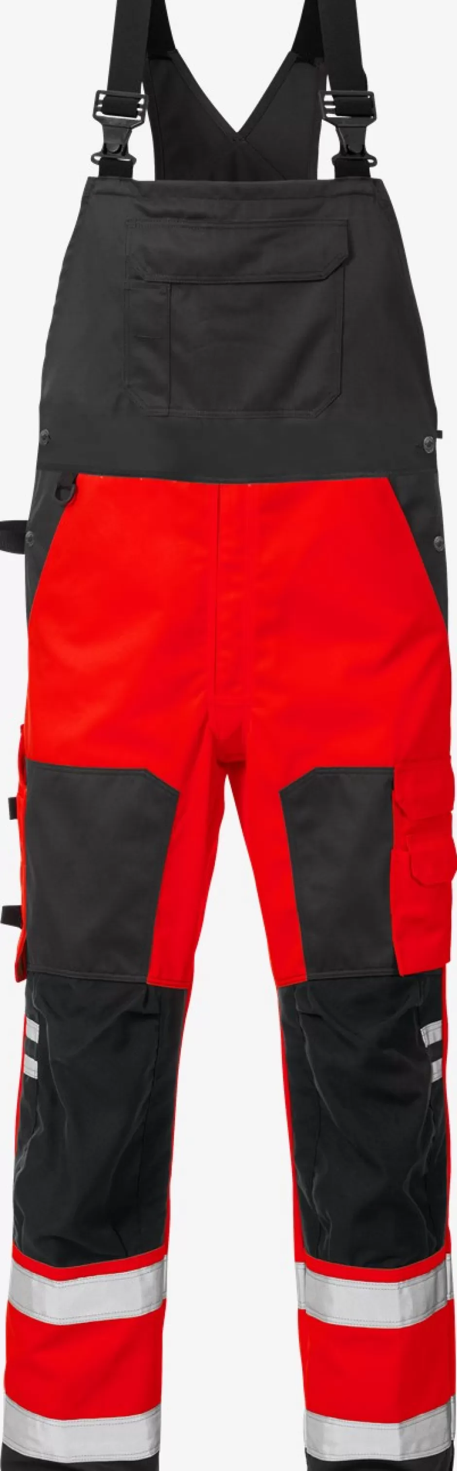 Discount Fristads Hi Vis Overalls Kl.2 1015 Rød/sort - 396