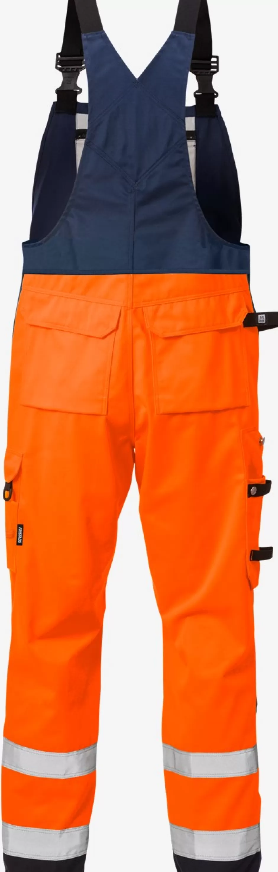 Cheap Fristads Hi Vis Overalls Kl.2 1015 Hi-Vis Orange/Marine - 271