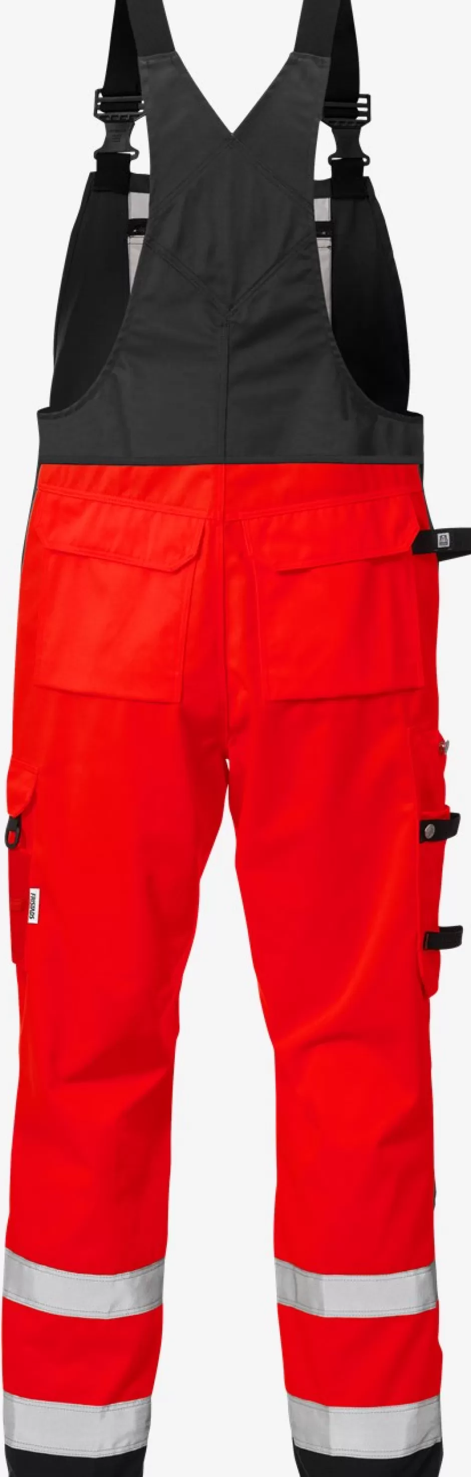 Discount Fristads Hi Vis Overalls Kl.2 1015 Rød/sort - 396