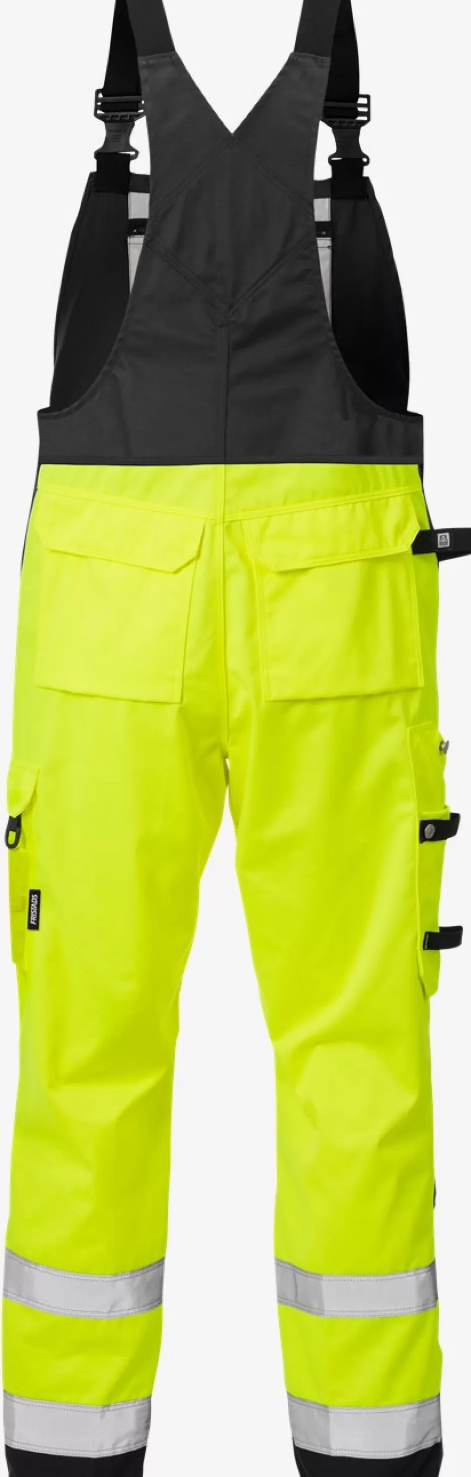 Cheap Fristads Hi Vis Overalls Kl.2 1015 Hi-Vis Gul/Sort - 196