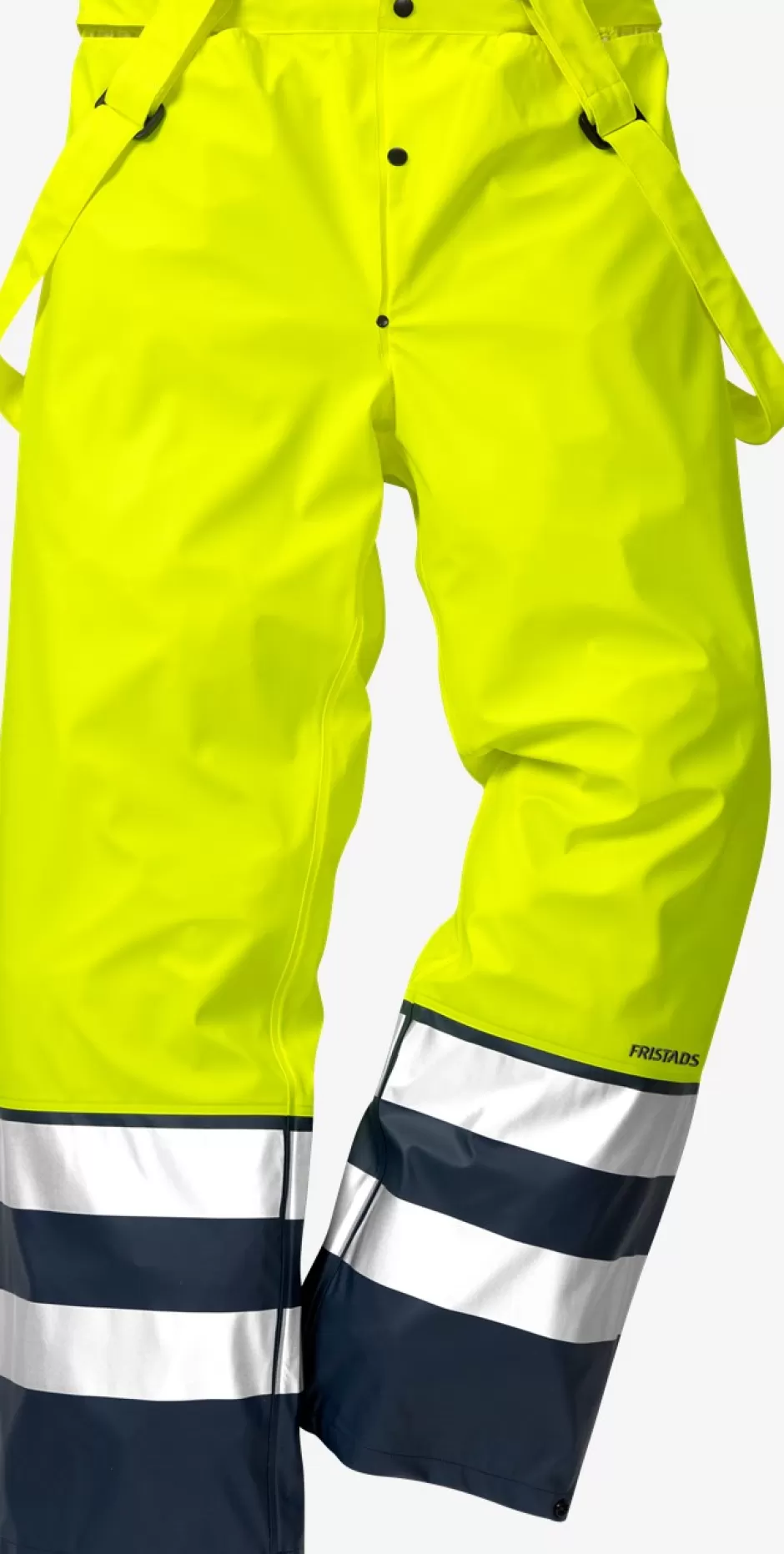 Best Sale Fristads Hi Vis Regnbukser Kl.2 2625 RS Hi-Vis gul/Marine - 171