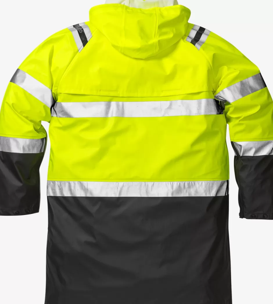 Clearance Fristads Hi Vis Regnfrakke Kl.3 4634 Hi-Vis Gul/Sort - 196