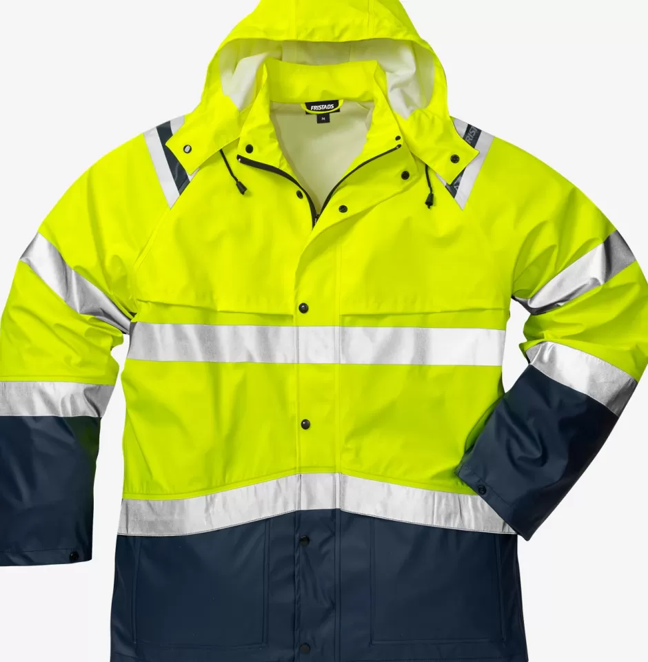 Flash Sale Fristads Hi Vis Regnjakke Kl.3 4624 Hi-Vis gul/Marine - 171