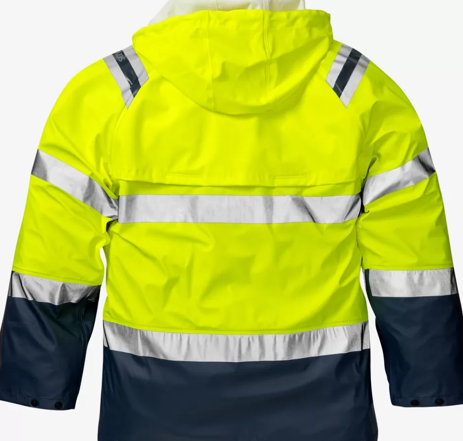 Flash Sale Fristads Hi Vis Regnjakke Kl.3 4624 Hi-Vis gul/Marine - 171