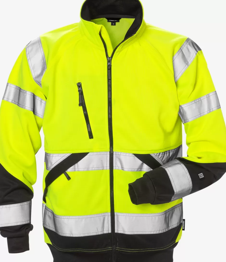 Cheap Fristads Hi Vis Sweat Jakke Kl.3 7426 SHV Hi-Vis Gul/Sort - 196