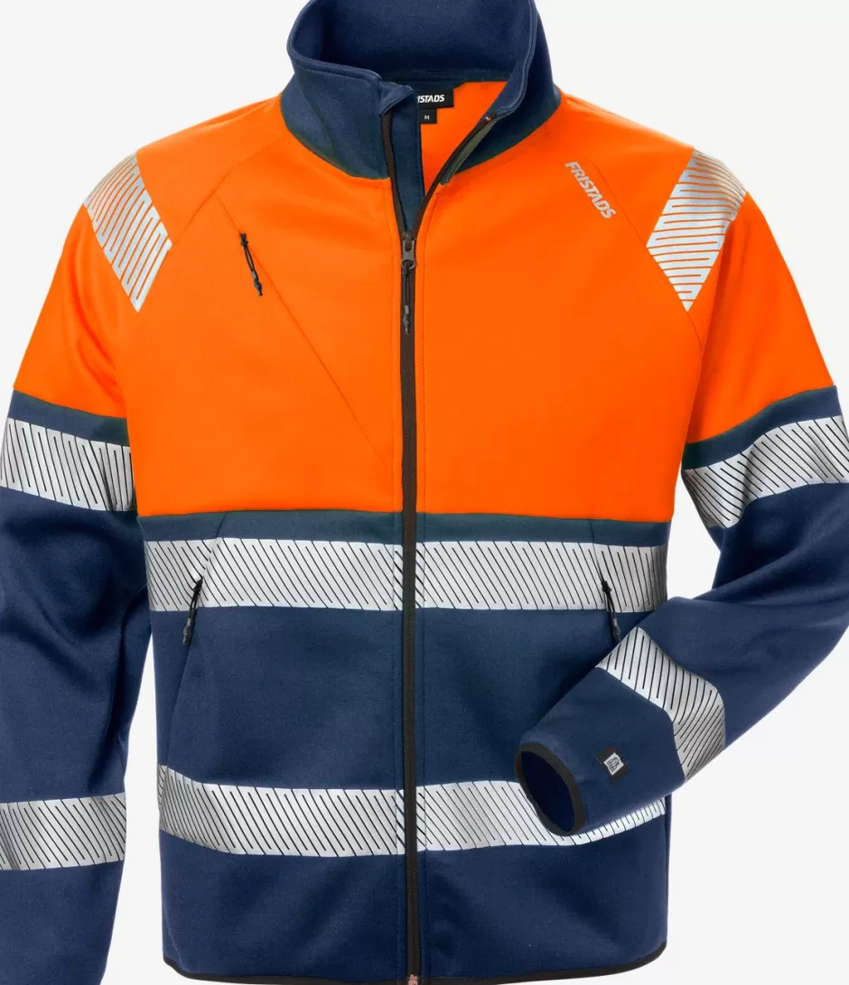 Best Sale Fristads Hi Vis Sweat Jakke Kl. 1 4517 Hi-Vis Orange/Marine - 271