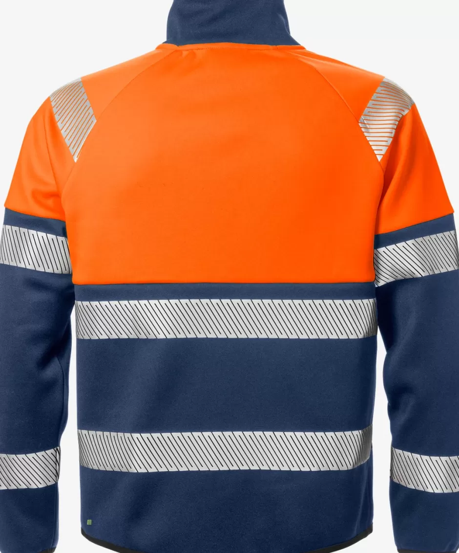 Best Sale Fristads Hi Vis Sweat Jakke Kl. 1 4517 Hi-Vis Orange/Marine - 271