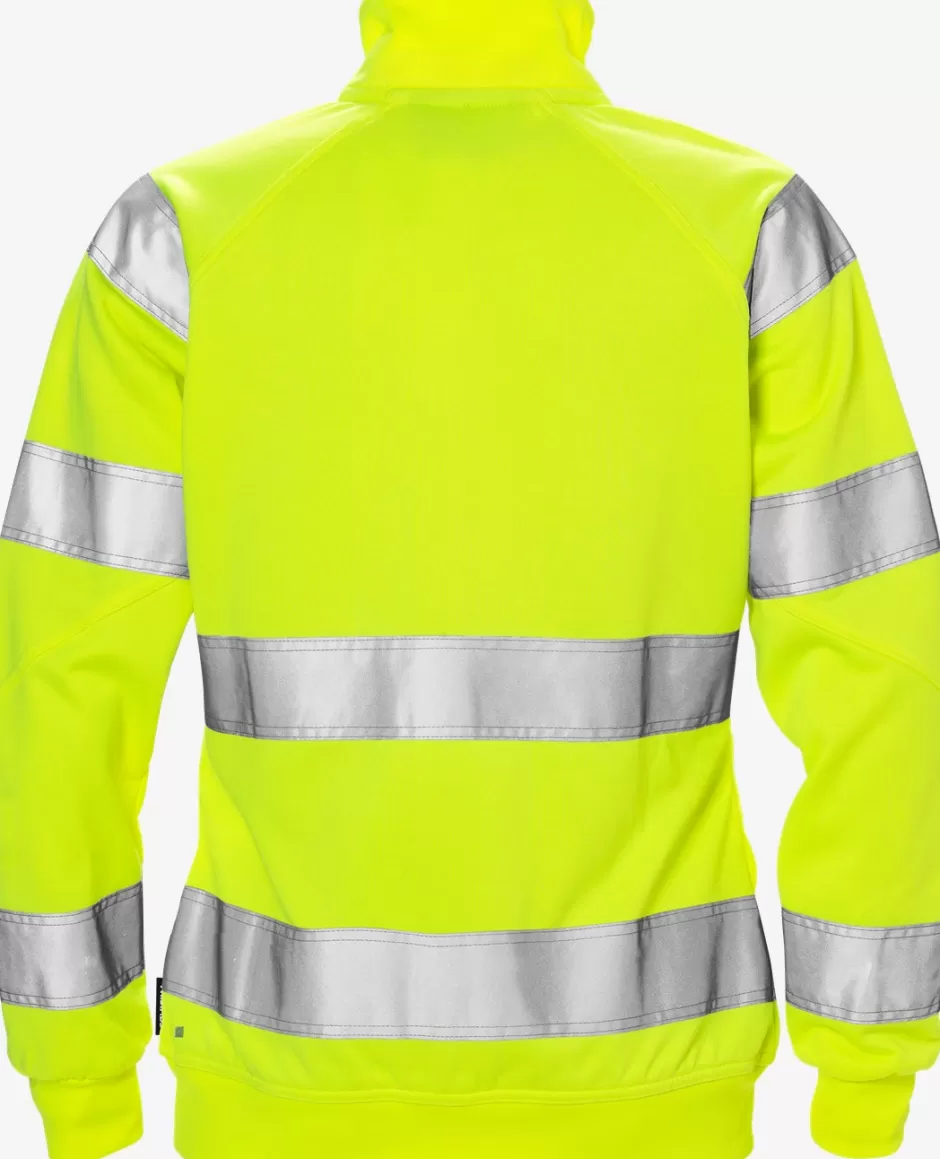 Shop Fristads Hi Vis Sweatjakke Dame Kl.3 7427 SHV Hi-Vis gul - 130