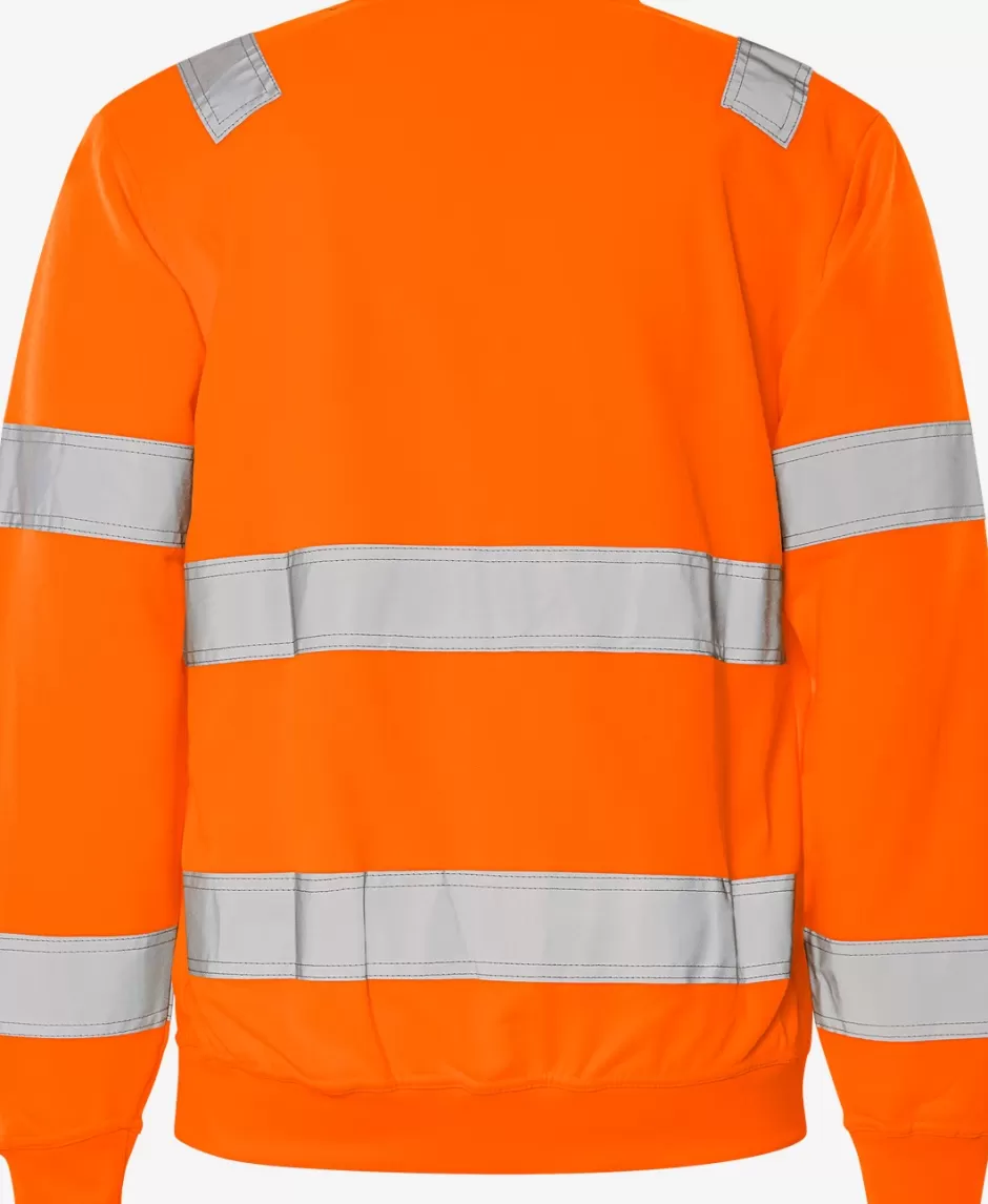 Online Fristads Hi Vis Sweatshirt Kl.3 7446 SHV Hi-Vis orange - 230