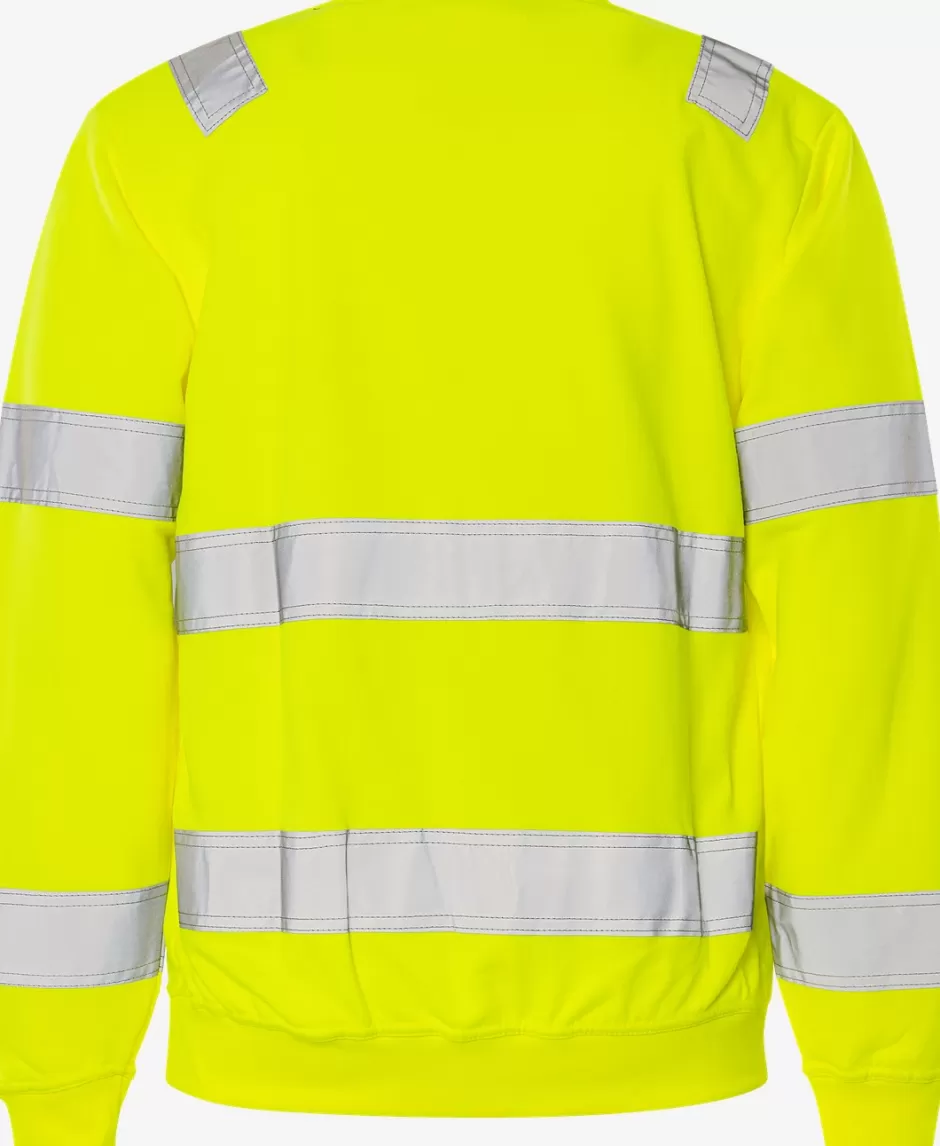 Hot Fristads Hi Vis Sweatshirt Kl.3 7446 SHV Hi-Vis gul - 130