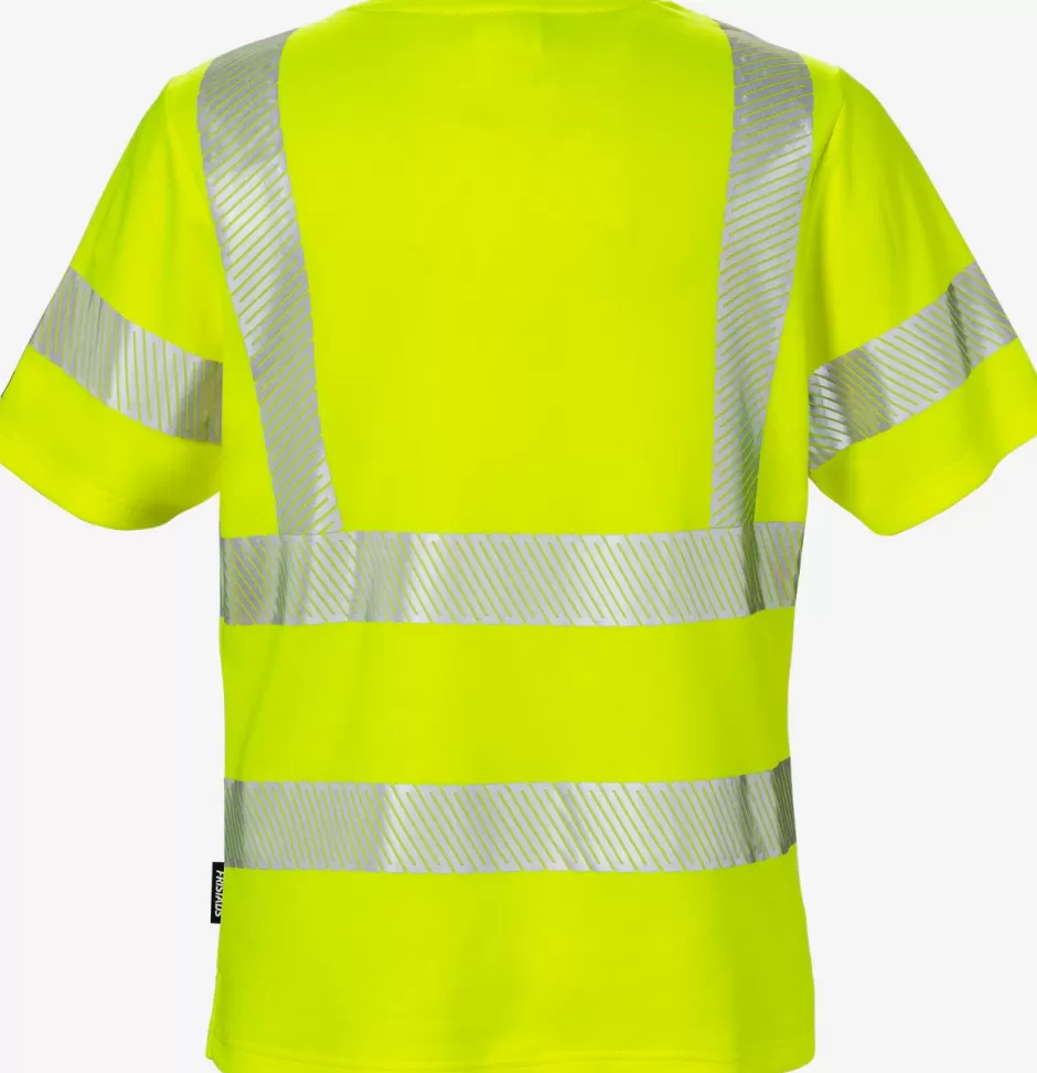 Fashion Fristads Hi Vis T-shirt Dame Kl.2 7458 Hi-Vis gul - 130