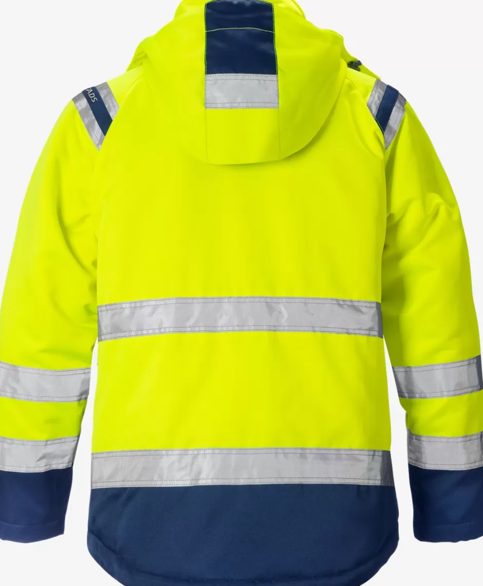 Flash Sale Fristads Hi Vis Vinter Jakke Dame Kl.3 4143 PP Hi-Vis gul/Marine - 171