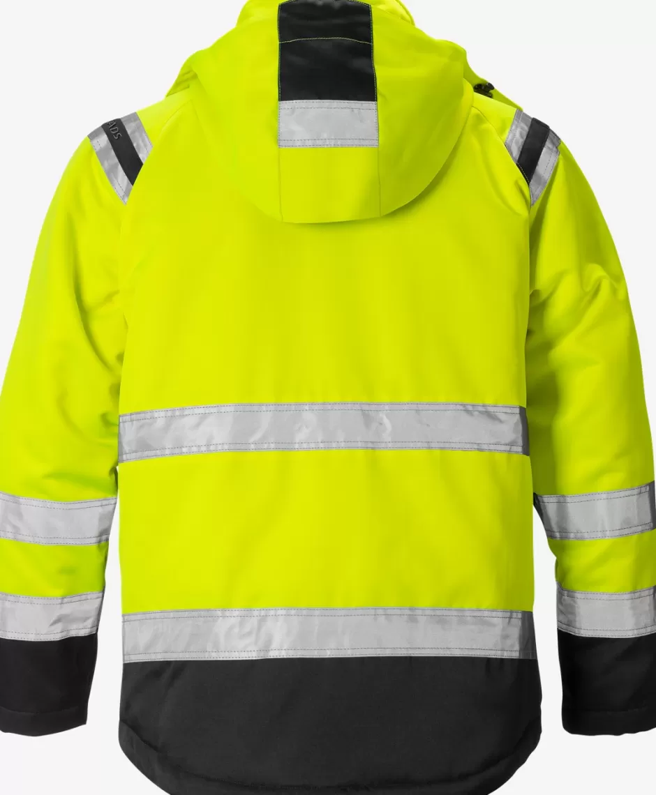 Clearance Fristads Hi Vis Vinter Jakke Kl.3 4043 Hi-Vis Gul/Sort - 196