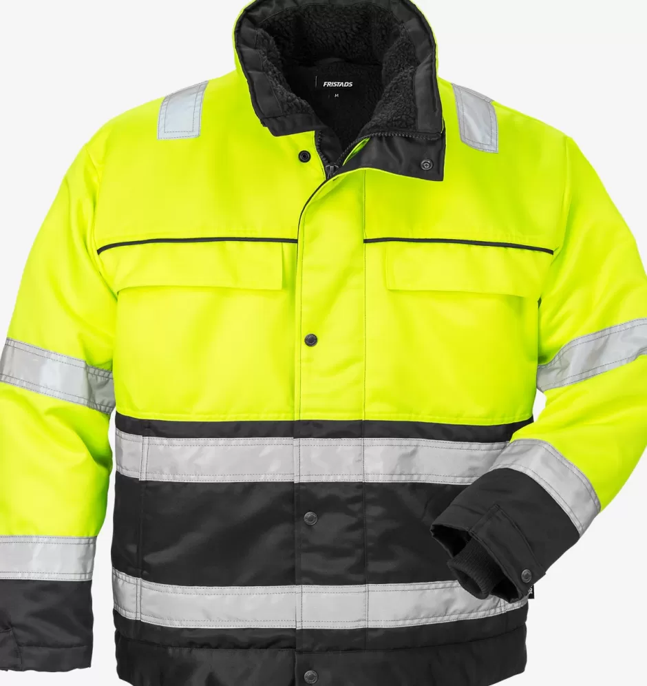 Online Fristads Hi Vis Vinterjakke Kl.3 444 Hi-Vis Gul/Sort - 196