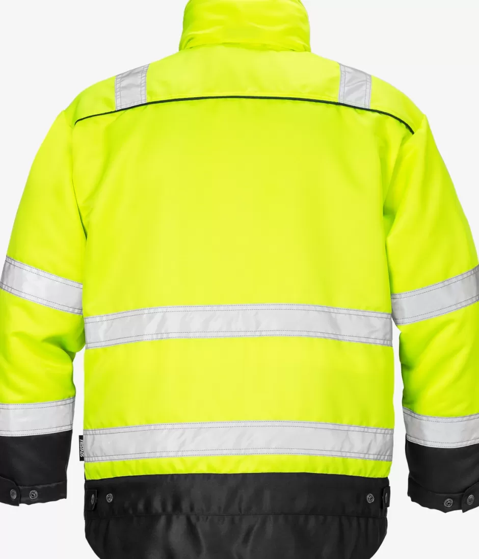 Online Fristads Hi Vis Vinterjakke Kl.3 444 Hi-Vis Gul/Sort - 196