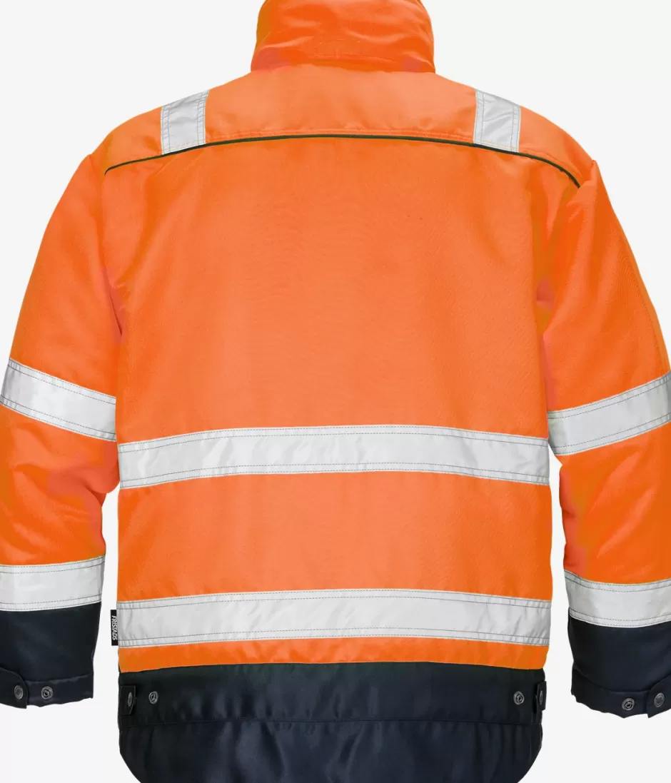 Fashion Fristads Hi Vis Vinterjakke Kl.3 444 Hi-Vis Orange/Marine - 271