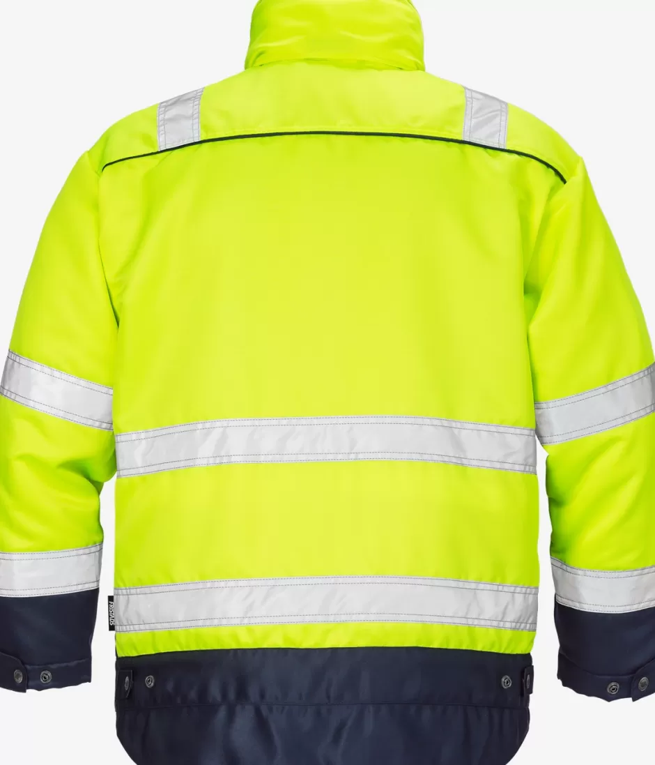 Fashion Fristads Hi Vis Vinterjakke Kl.3 444 Hi-Vis gul/Marine - 171