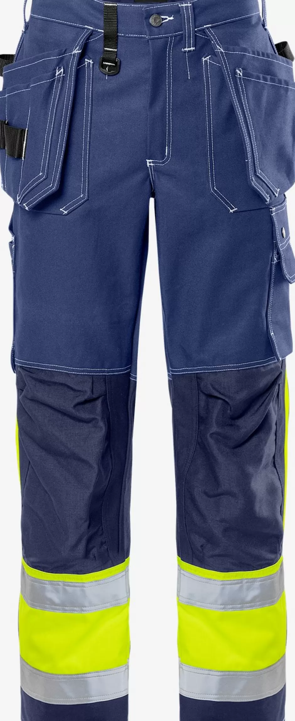 Online Fristads High Vis Håndværkerbukser Kl.1 247 FAS Marine - 541