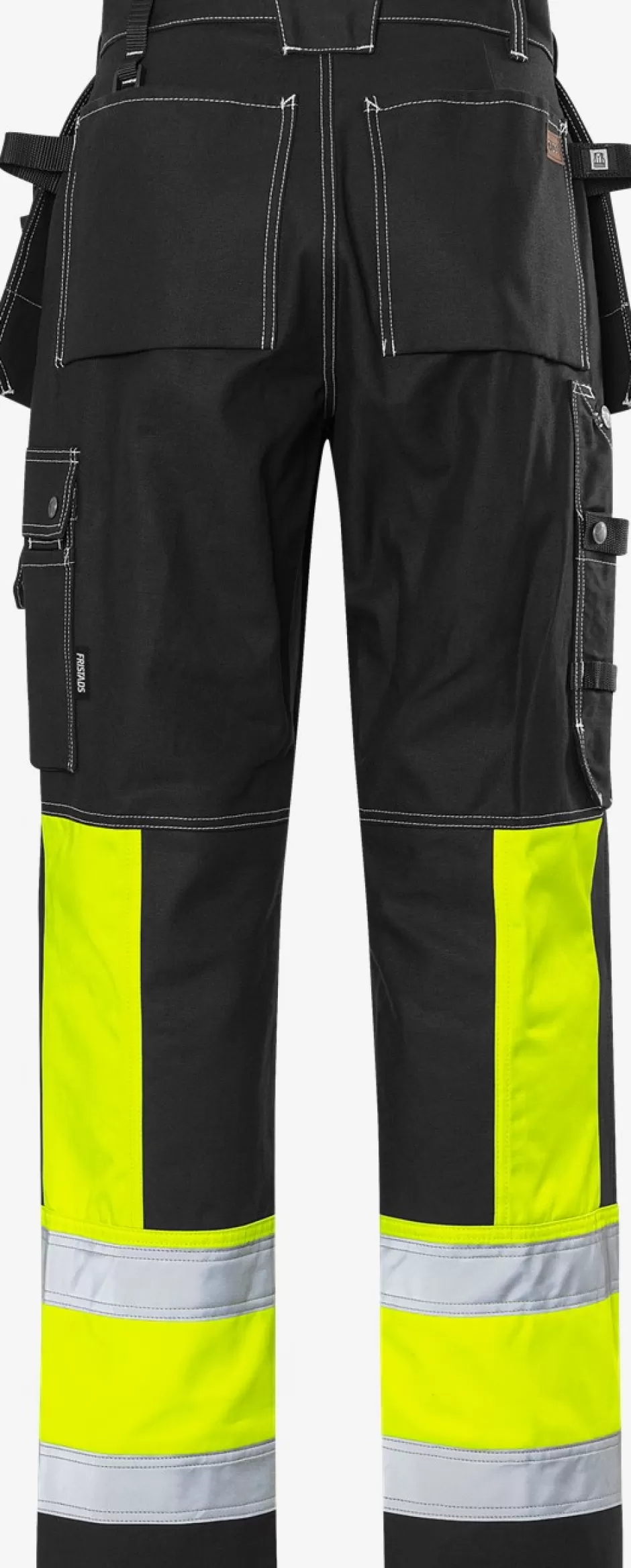 Hot Fristads High Vis Håndværkerbukser Kl.1 247 FAS Sort - 940