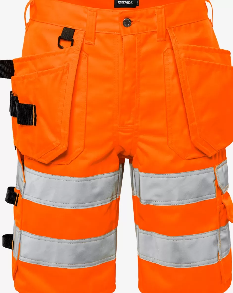 Outlet Fristads High Vis Håndværkershorts Kl.2 2028 PLU Hi-Vis orange - 230