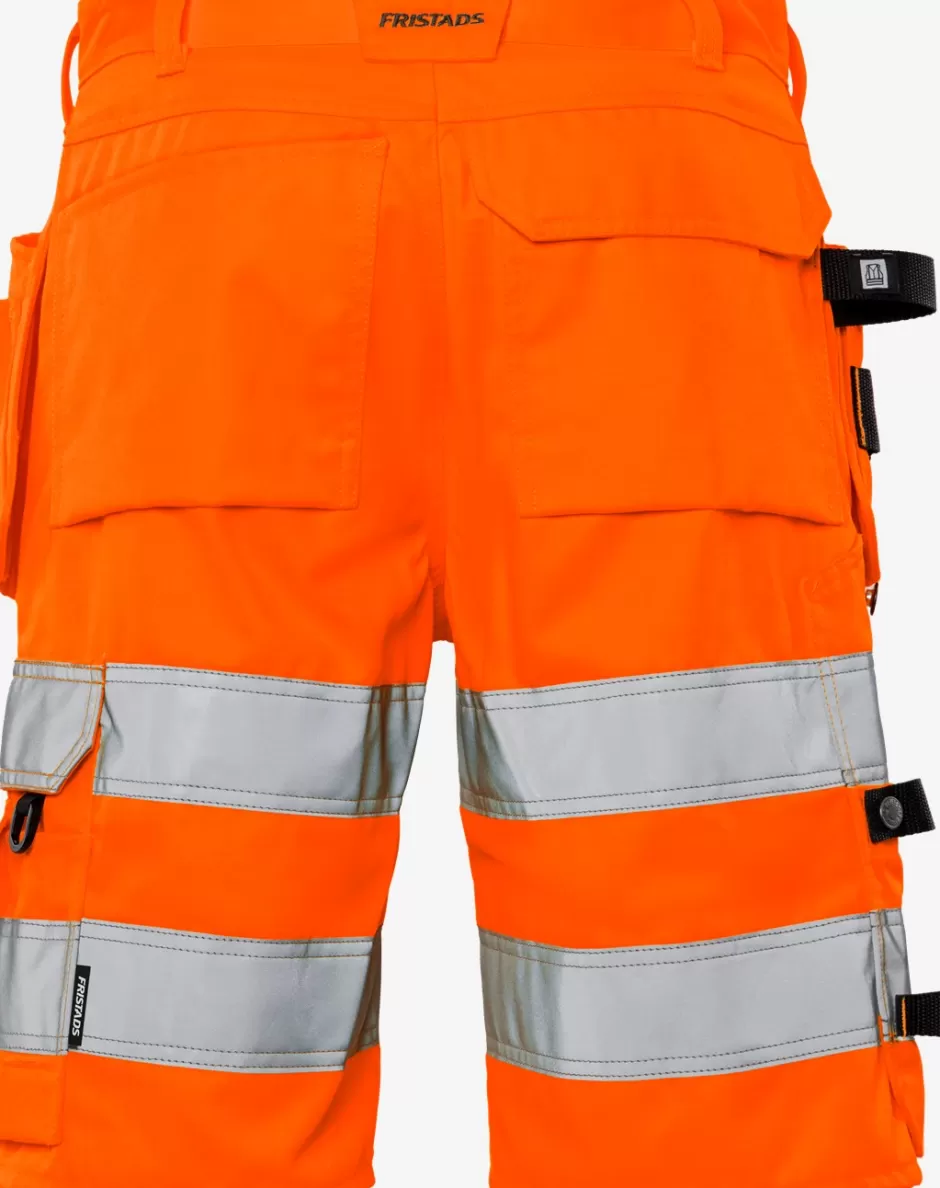 Outlet Fristads High Vis Håndværkershorts Kl.2 2028 PLU Hi-Vis orange - 230