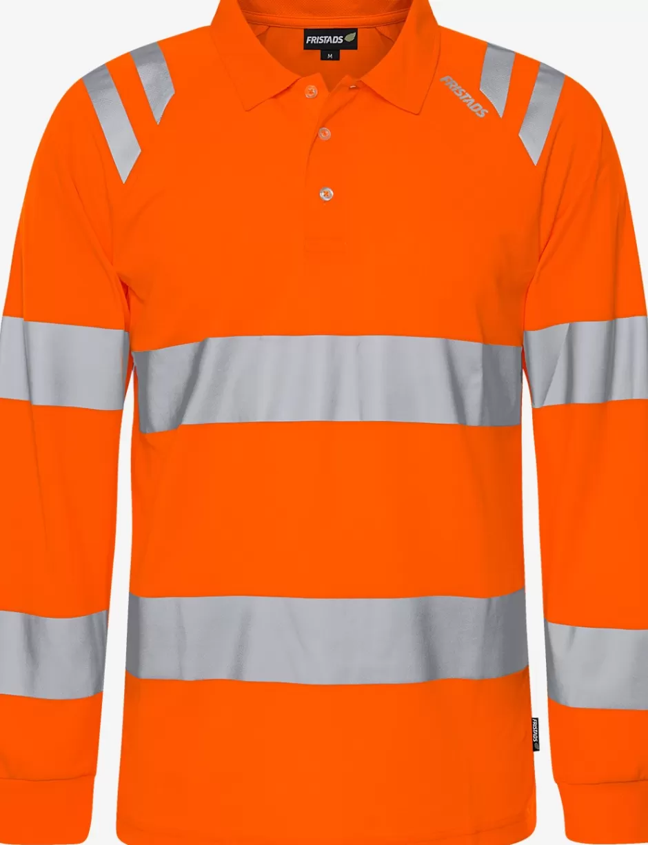 Best Fristads High Vis Langærmet Poloshirt Klasse 3 7864 GPST Hi-Vis orange - 230